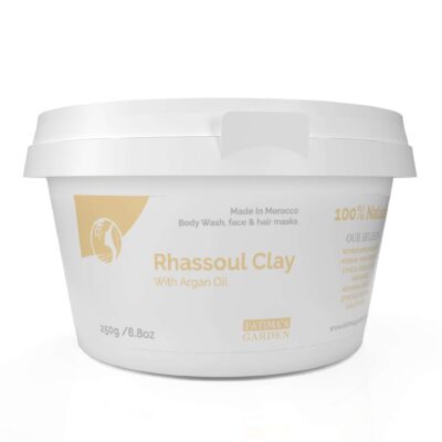 Rhassoul Clay With Argan Oil and Eucalyptus 250g By Fatima's Garden